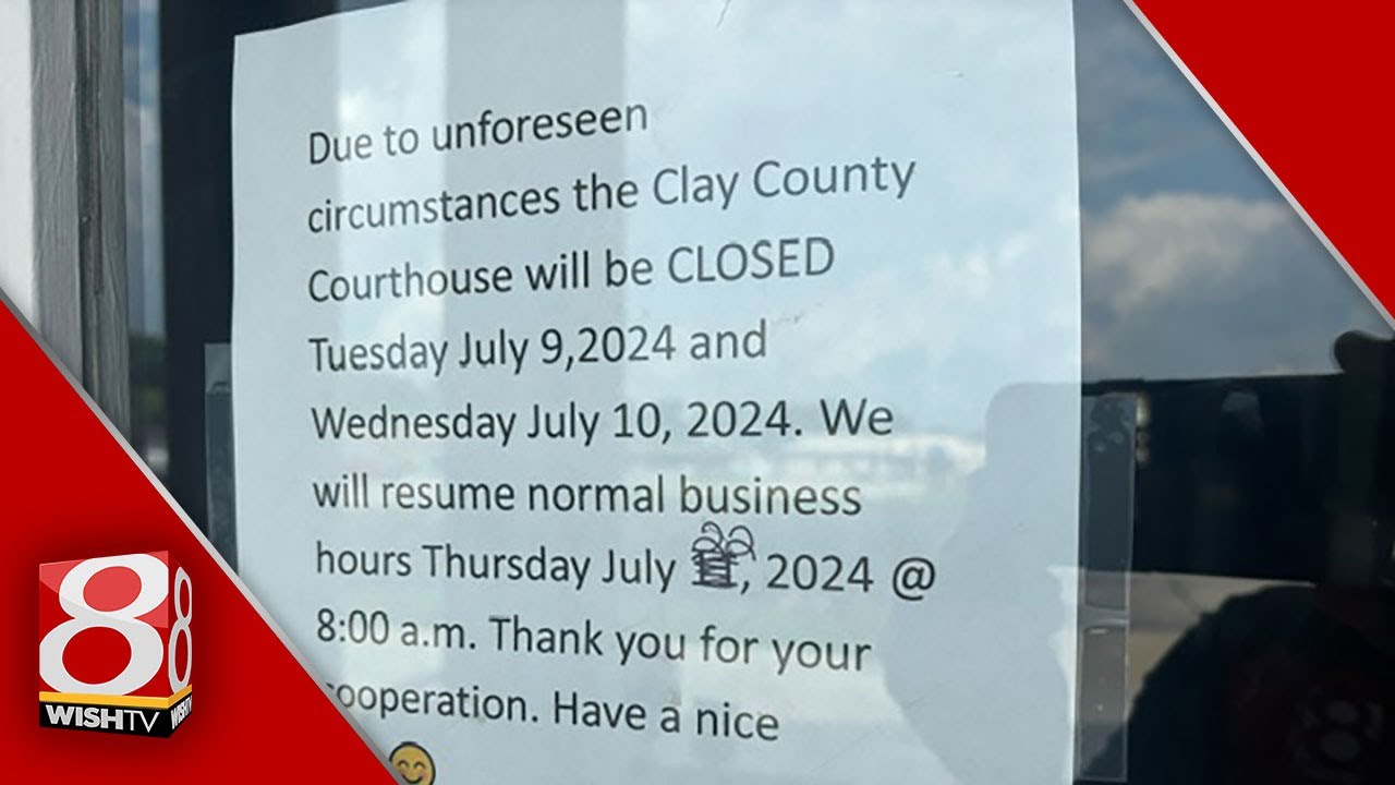 Cyberattack shutters Clay County courthouse - News 8 at 10