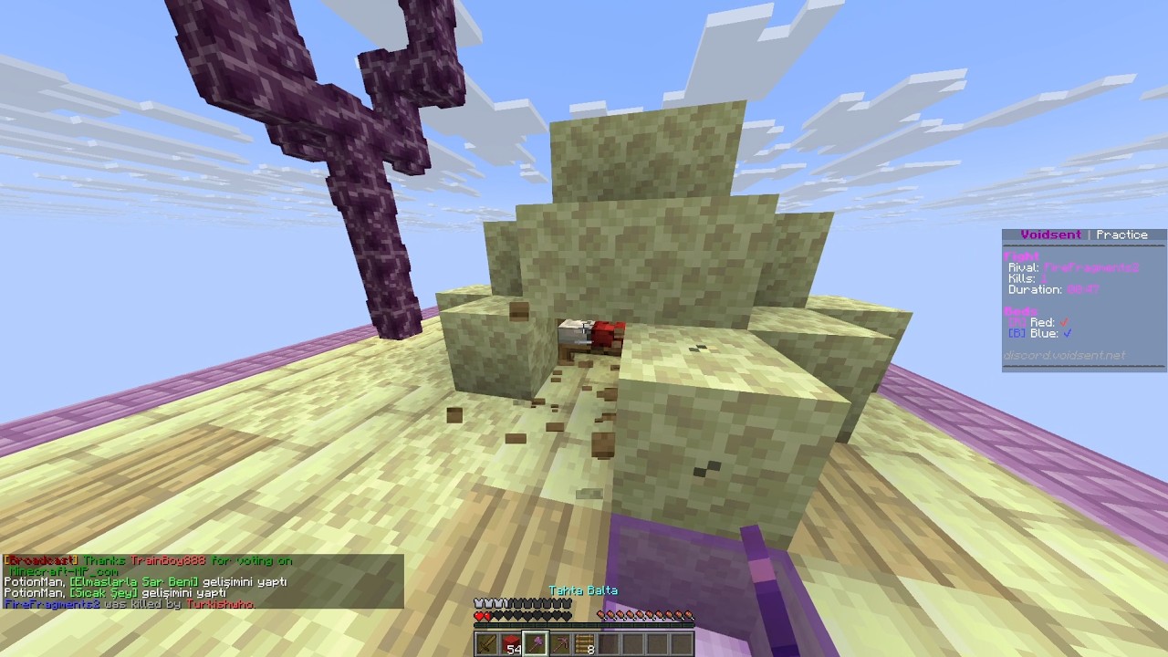 İlk defa javada bedwars oynadım