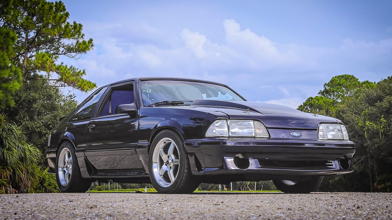 WICKED!! 1993 Fox Body Mustang Ride Along - Supercharged FoxBody
