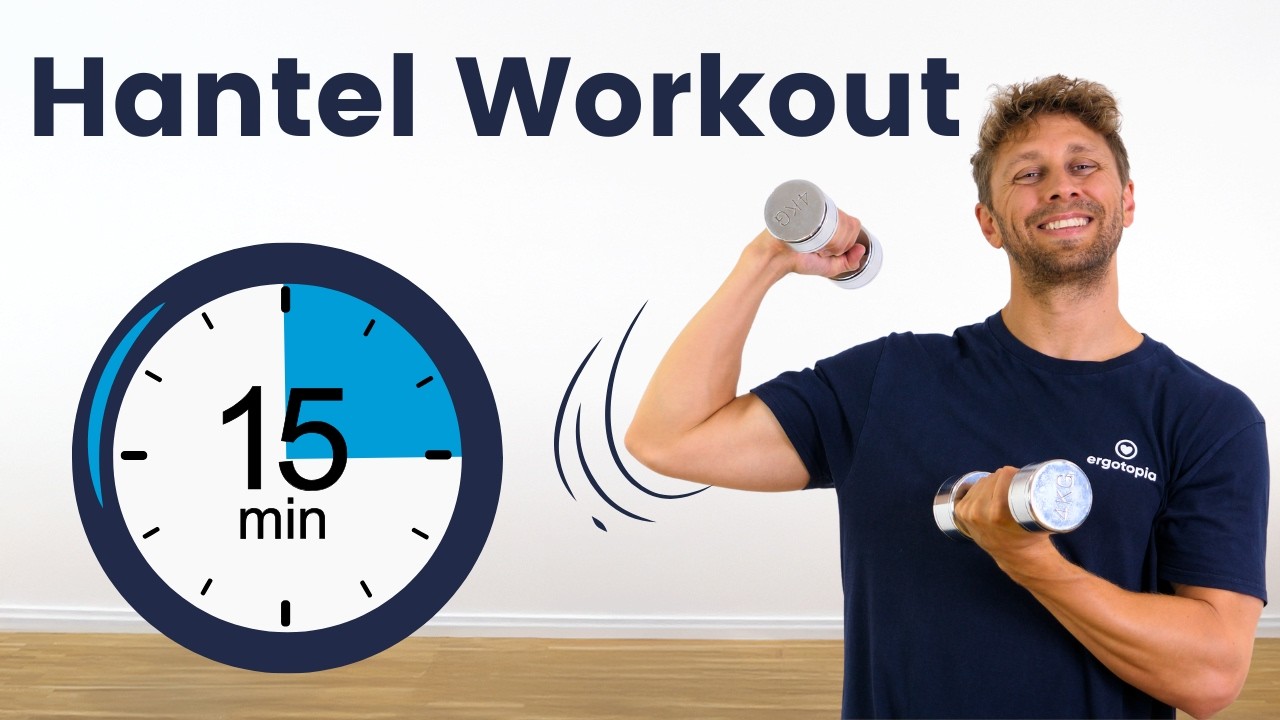 15 Min. Ganzkörpertraining mit Hanteln – Zuhause fit werden!