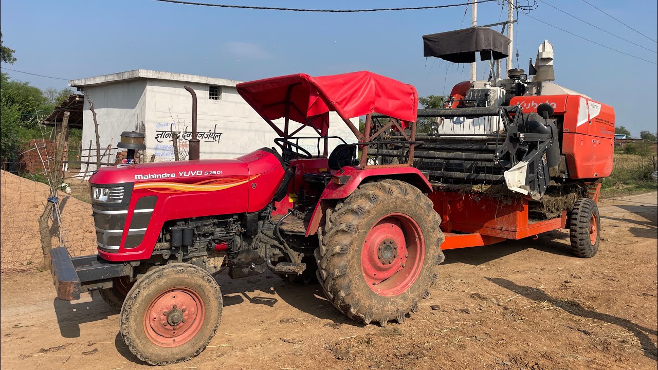 Kubota King Pro Machine Paddy Cutting Work | Mahindra Tractor Loading￼ | Mini Harvester