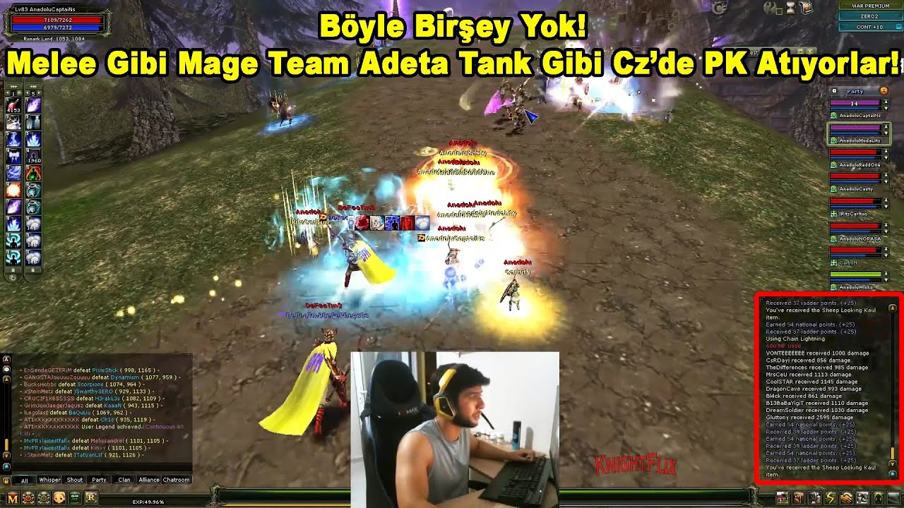 Anadolu Mage Clanı - Uzun Aradan Sonra Zero'da Oyuna Başlıyorlar! Melee Gibi Mage Ekip Knight Online
