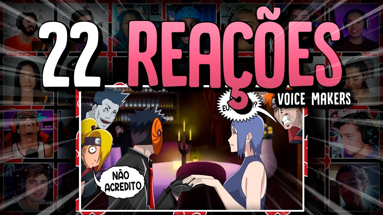 22 Reações | O ENCONTRO DO TOBI E KONAN (ANIMAÇÃO/PARÓDIA) | Voice Makers