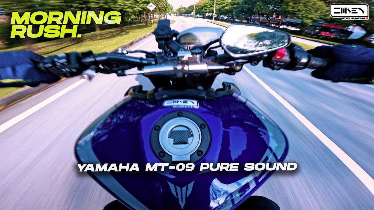 MORNING RUSH | Yamaha MT-09 + Yoshimura R55 Pure Sound [5.3K Downscale 4K] Hyperview !