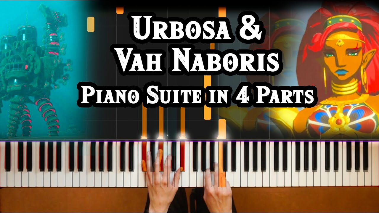 Urbosa & Vah Naboris Suite - Breath of the Wild Piano [Medley][Sheet Music][Tutorial][How To Play]