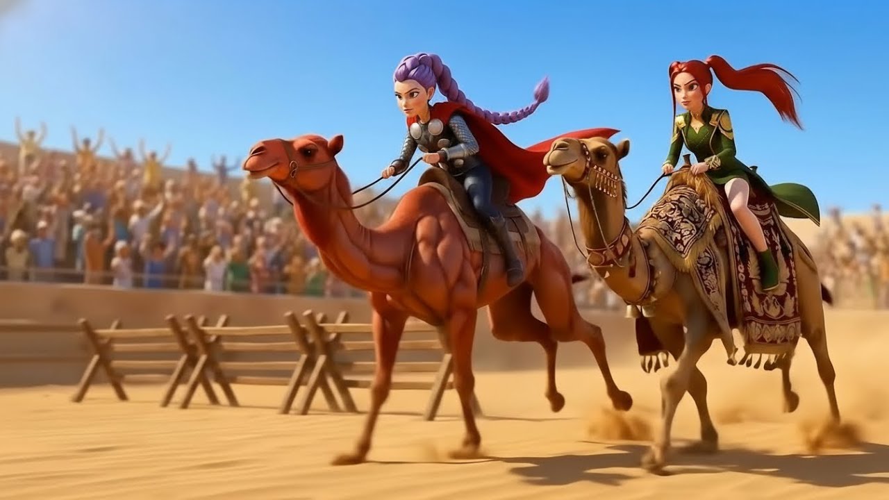 RUMI Gets Camel Racing Championship 🐪🏆 - Rumi Kpop