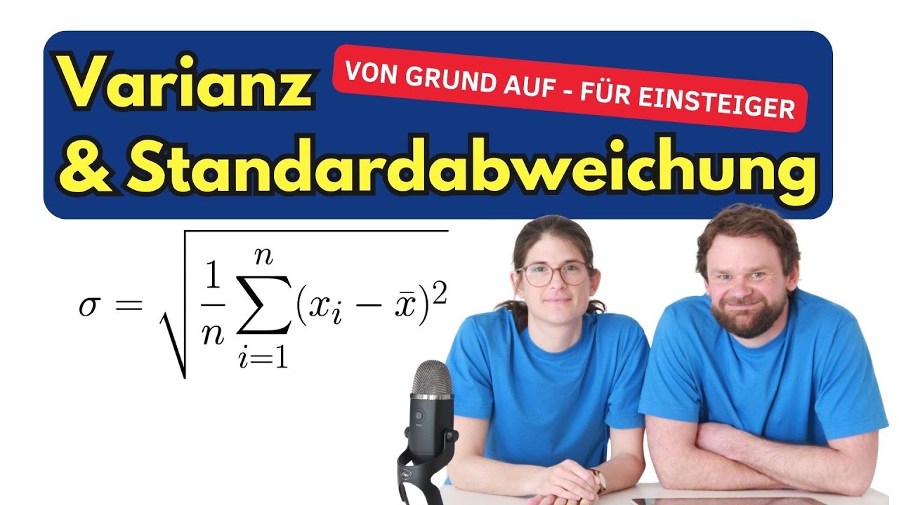 Empirische Standardabweichung (Varianz) – einfach erklärt von Grund auf (Statistik Grundlagen)