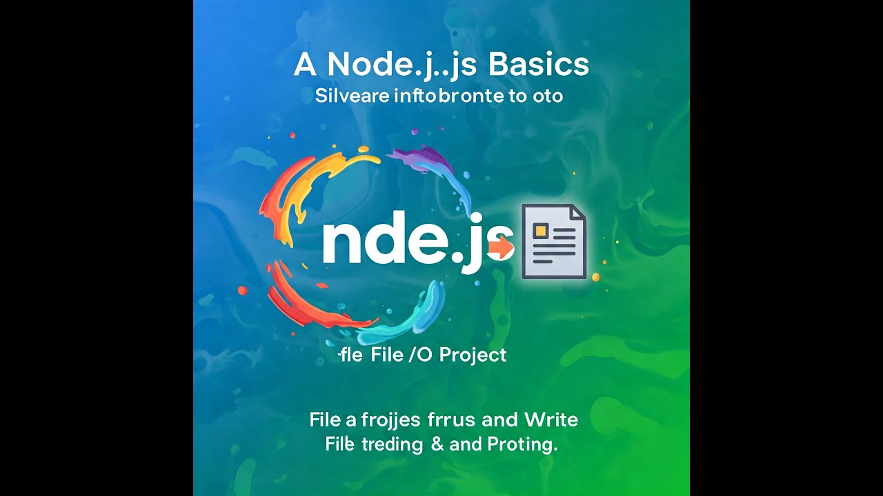 NodeJS Basics and File I/O