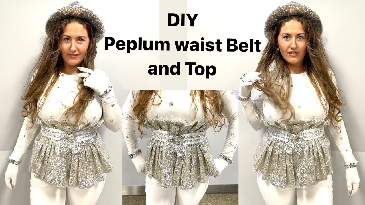 DIY peplum belt for Beyoncé's Renaissance Concert in London, Peplum top DIY tutorial, Anita Benko