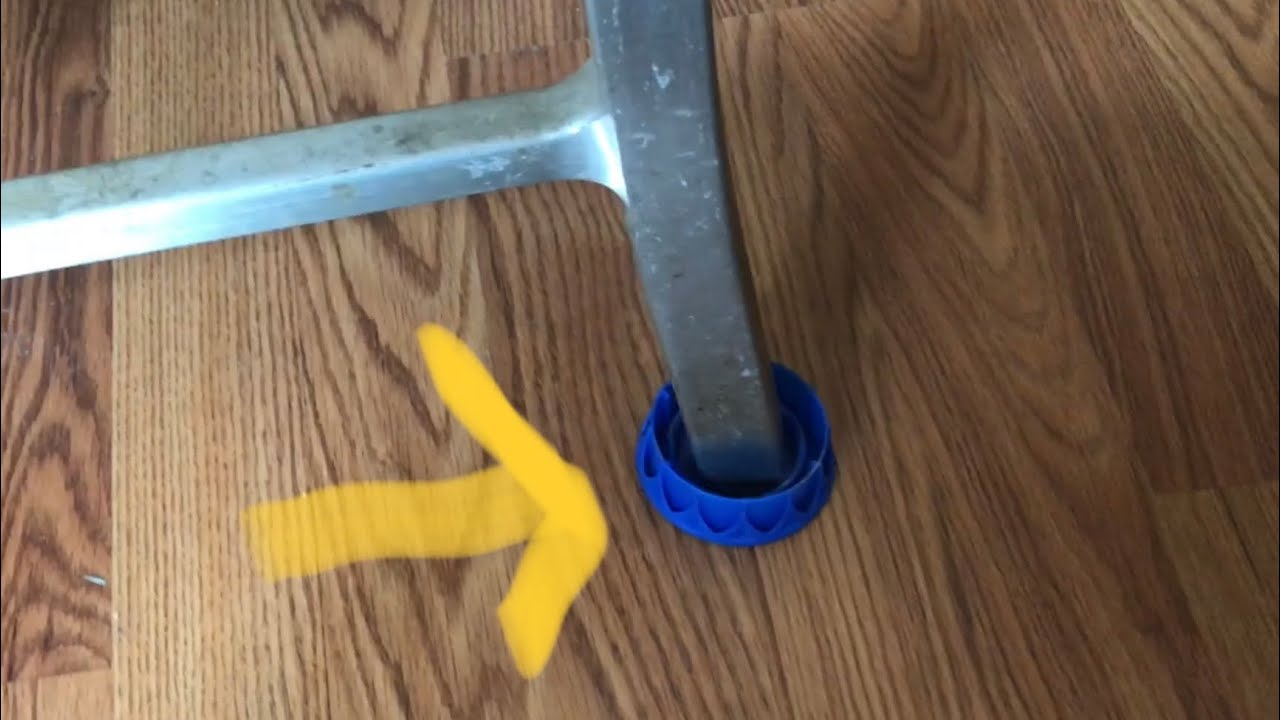 make chairs GLIDE across the floor for FREE (life hack) stop damaging wooden floors