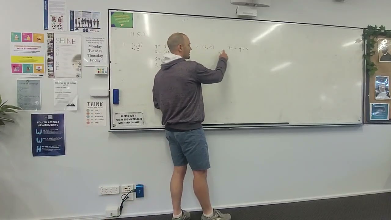 11E.2. Ложится ли точка на прямой?