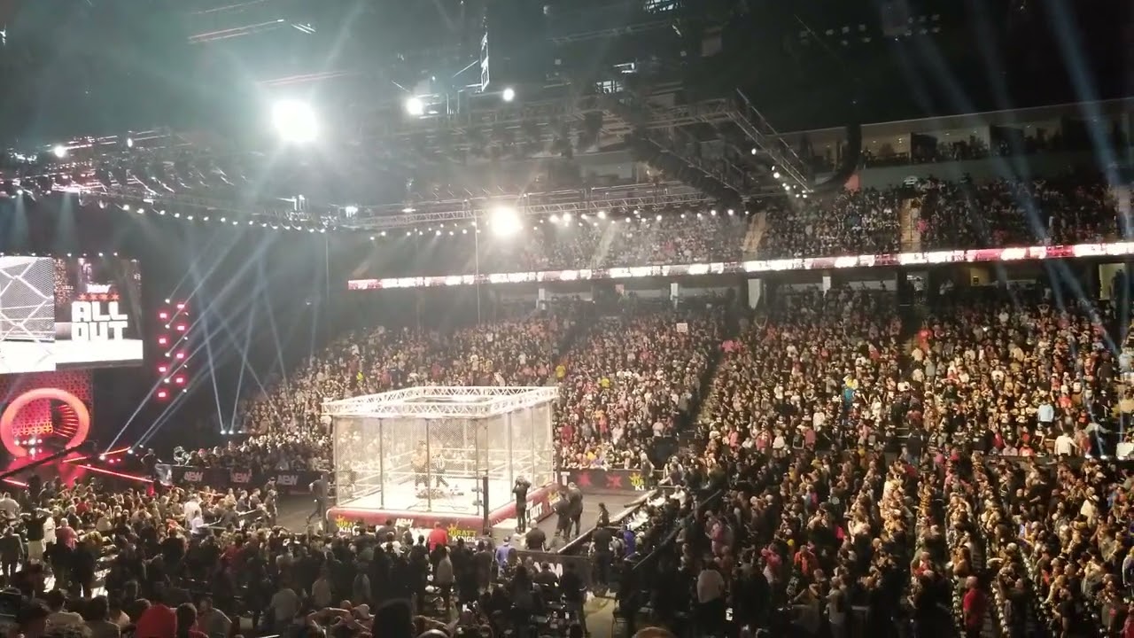 SWERVE STRICKLAND VS HANGMAN ADAM PAGE FINAL MOMENTS LIVE AEW ALL OUT 9/7/24