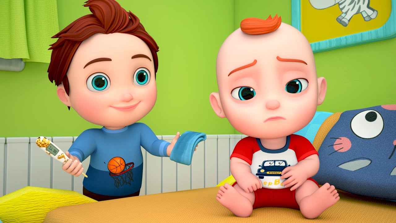 O Beb&ecirc; Est&aacute; Dod&oacute;i | Cuidando de um beb&ecirc; doente | M&uacute;sicas Infantis - GoBooBoo em Portugu&ecirc;s