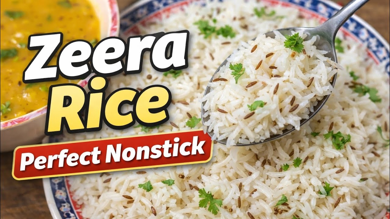 Perfect Zeera Rice Recipe | Fluffy Non-Sticky Jeera Rice | Zeera rice banany ka tarika @SlimFitSoul 