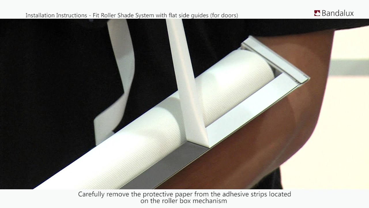 Bandalux | Fit roller shade system with flat side guides (for doors and windows)