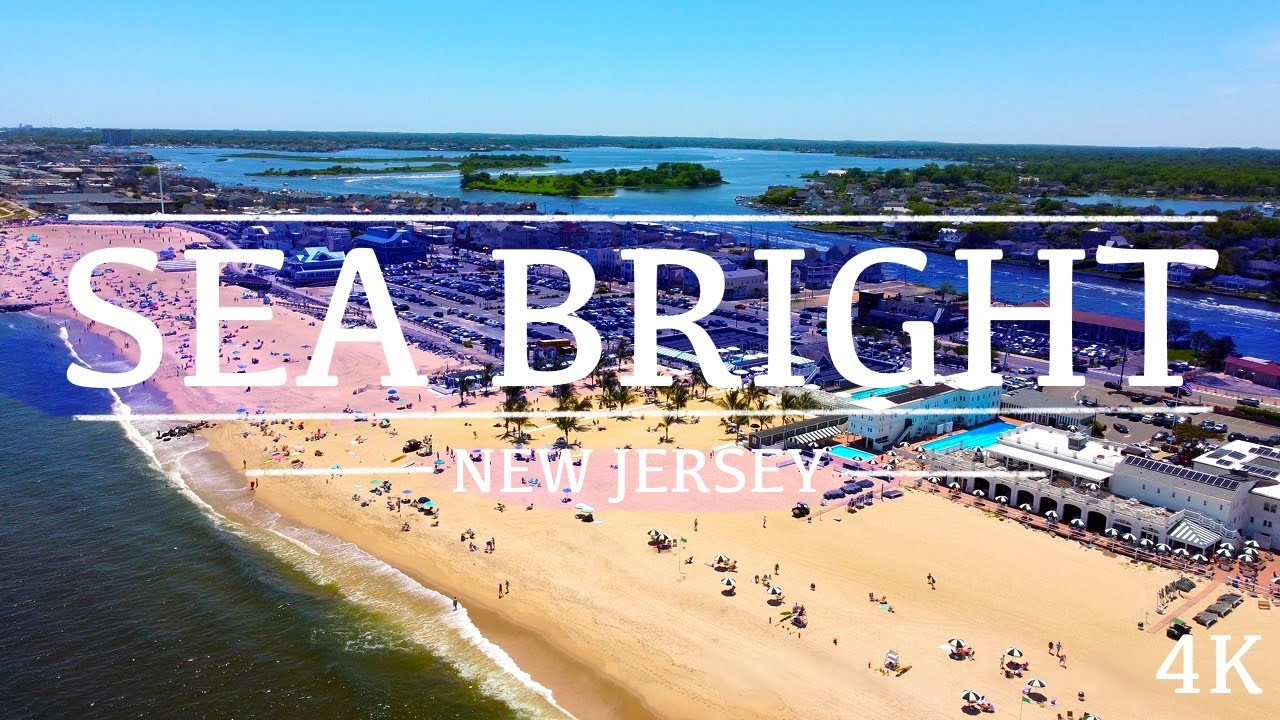 Sea Bright, New Jersey - 4K Drone Footage (August 2022)