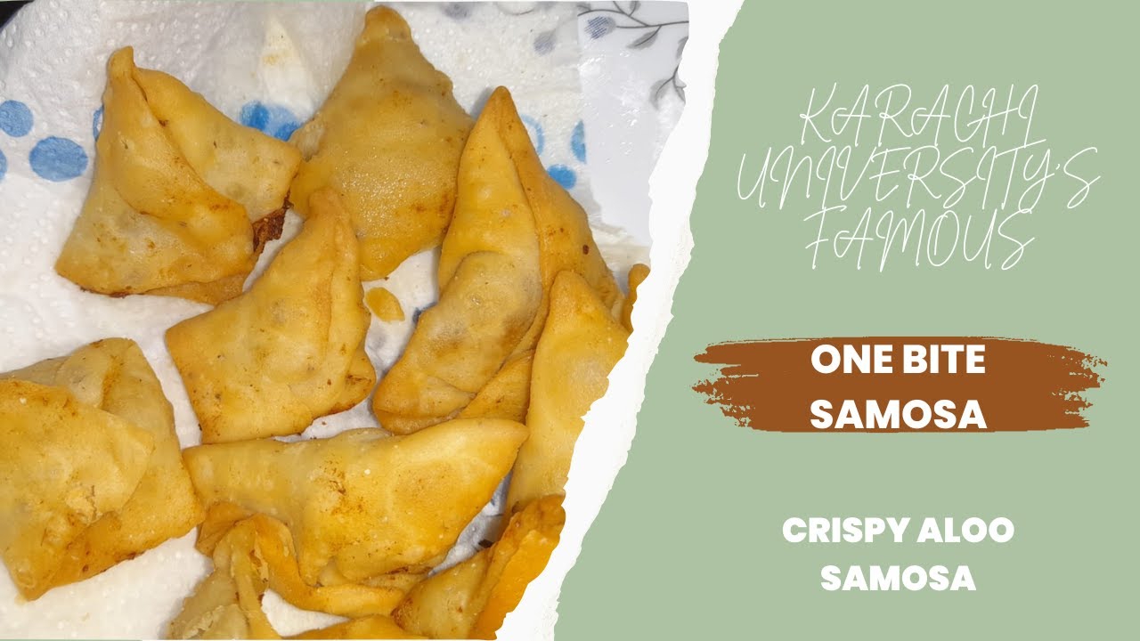 #OneBiteSamosa #MiniSamosa | One Bite Samosa Recipe | Crispy Samosa | Karachi University's Famous