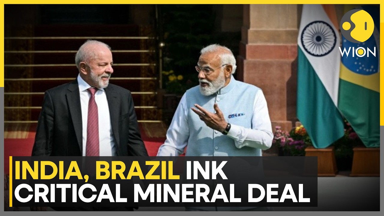 India-Brazil Ink Critical Minerals Pact; PM Modi Hails Boost to Resilient Supply Chains | WION NEWS