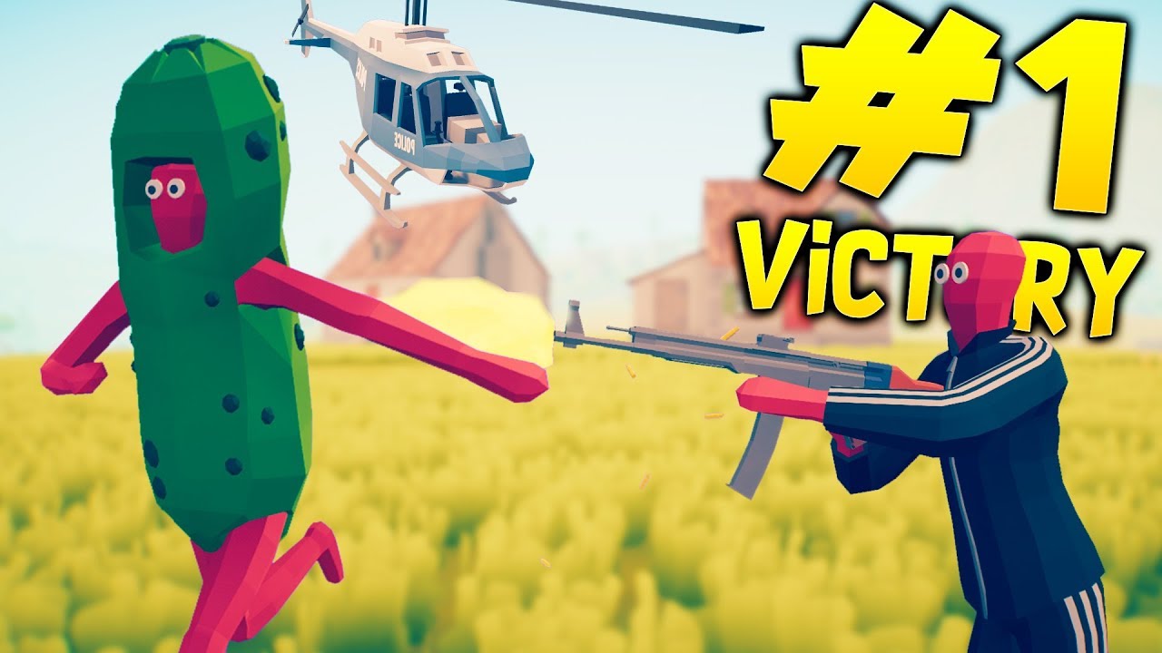 #1 Winning In Totally Accurate Battlegrounds - TABS Battle Royale New Game! TABG Gameplay #1