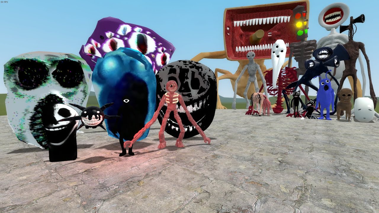 ROBLOX DOORS NEXTBOTS VS TREVOR HENDERSON CREATURES in Garry's Mod!