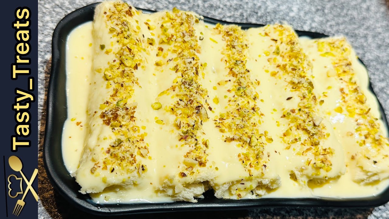 Bread Malai Roll Recipe | Quick & Easy Dessert | by Tasty_Treats