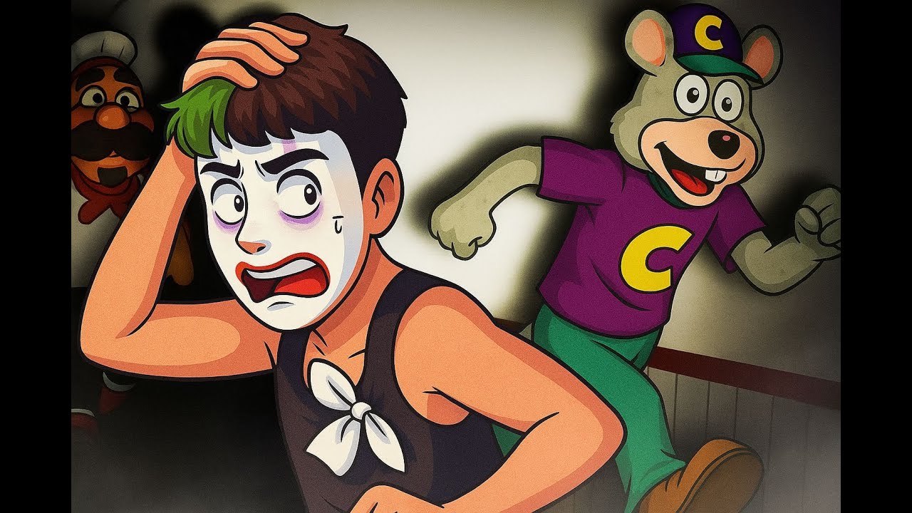 SOBREVIVENDO NO CHUCK E CHEESE NO ROBLOX Com o Frango - parte 1