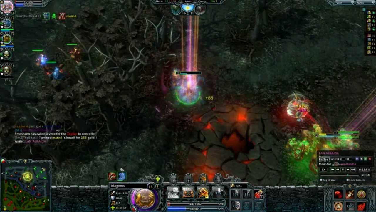 HoN - Magmus cool escapes and kills [LAN.ALKAIDA]