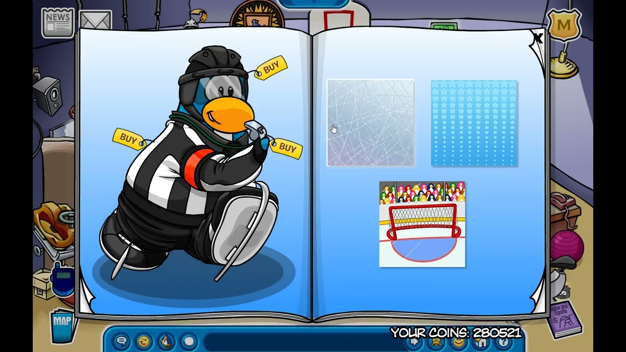 Путешествие в Club Penguin: значок «Мышка», CPJ Times 74 и каталог товаров для зимних видов спорт...