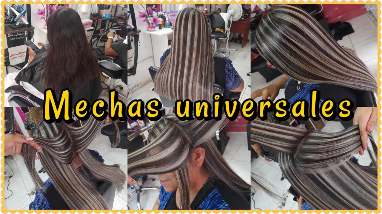 Como hacer Mechas universales o definidas  paso a paso