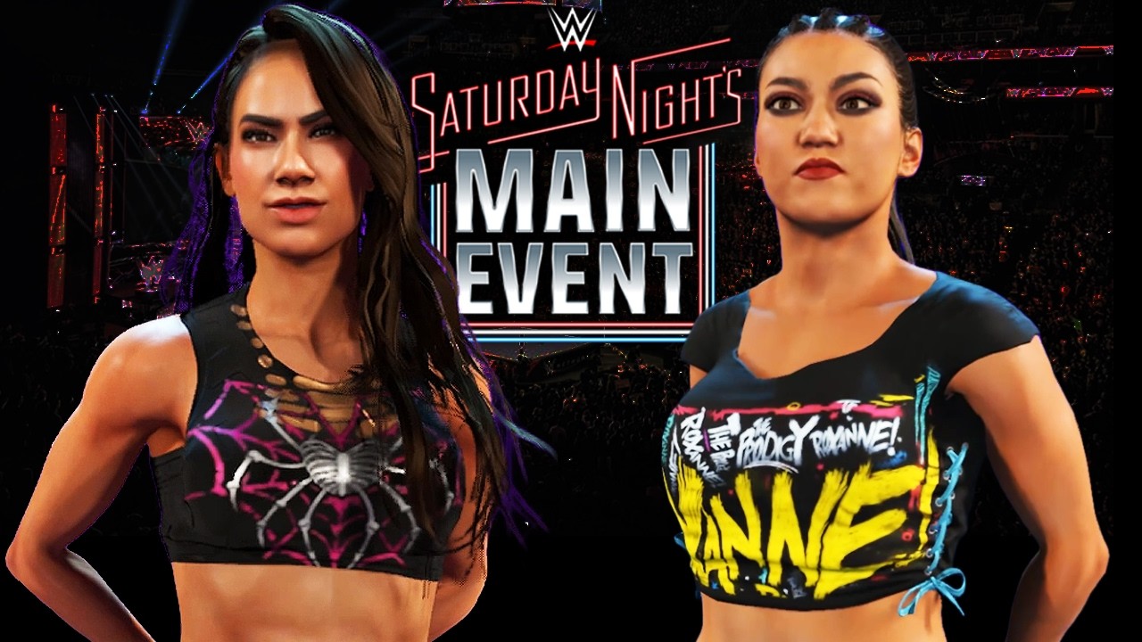 AJ Lee VS Roxanne Perez - Dream Match - WWE 2K25