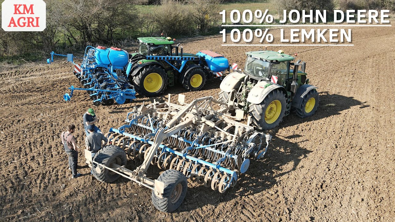 SEMIS DE MAÏS 2022 🌽 | TEAM 100% JOHN DEERE & LEMKEN 🟢🔹 !!