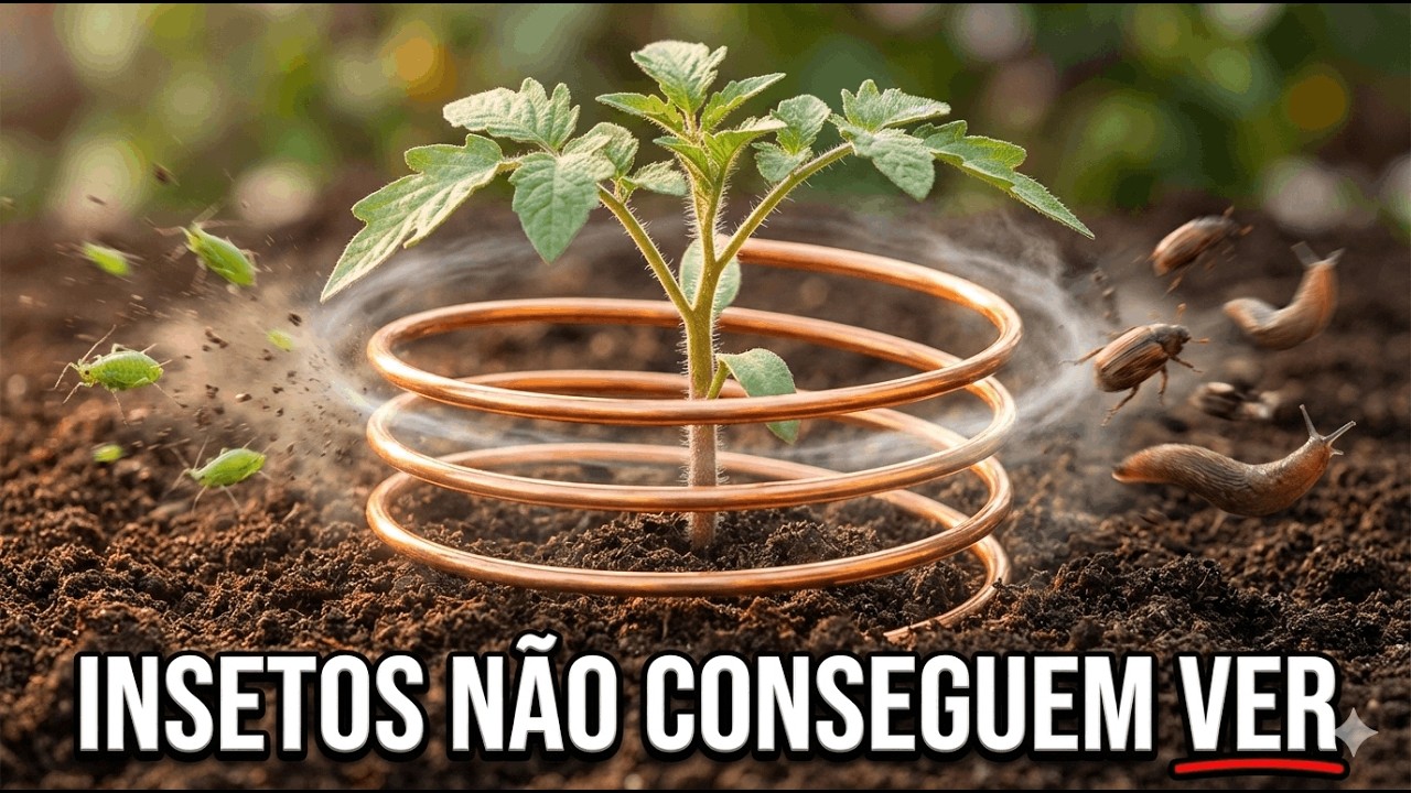 PARE de Pulverizar Agrotóxicos! Uma Espiral de Cobre Deixa as Plantas “Invisíveis” para os Insetos