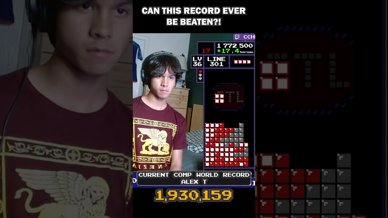 DOG SHATTERS ALEX T'S WORLD RECORD | #nintendo #tetris #tournament #gaming
