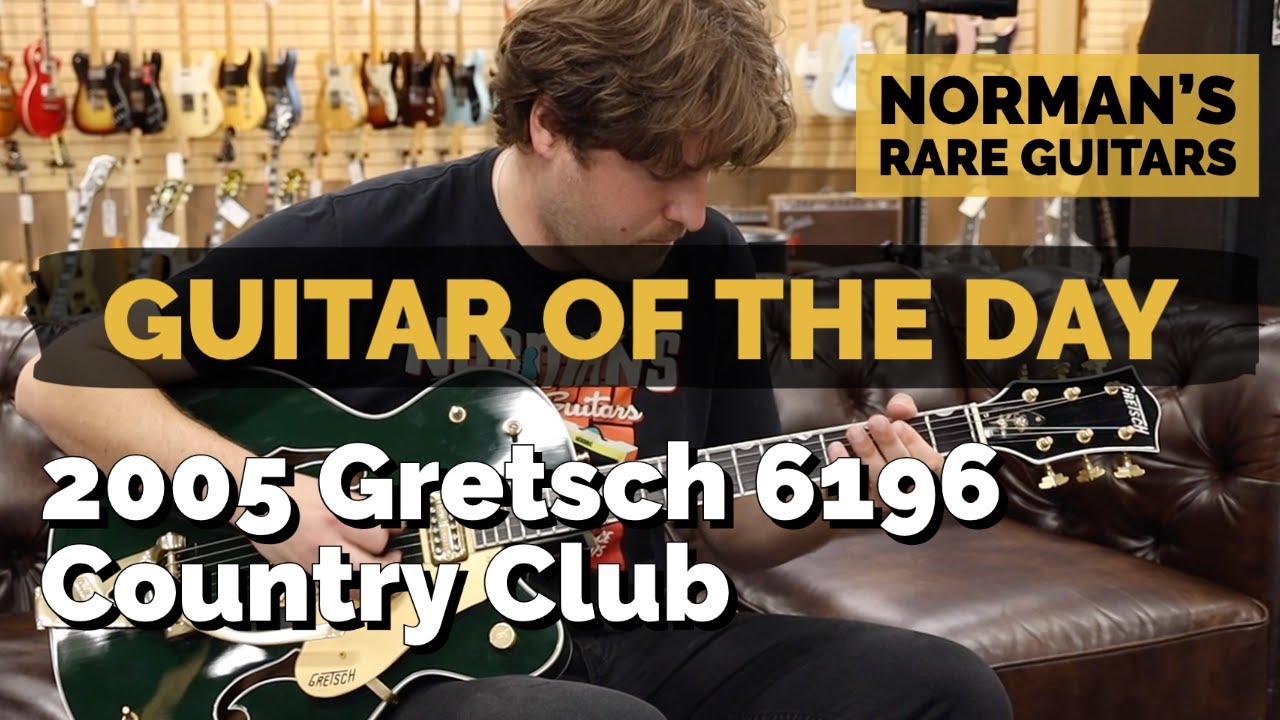 Гитара дня: Gretsch 6196 Country Club Cadillac Green 2005 года | Редкие гитары Norman's