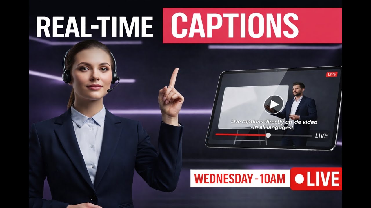 Accessibility Revolution: The First LIVE Caption Born Inside Your Video | Café & Tech