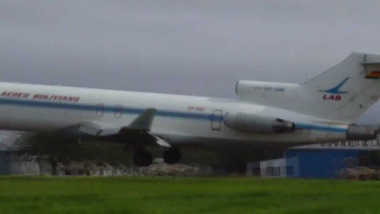 Boeing 727  TAM Takeoff - LAB Landing - El Trompillo (SLET) Bolivia