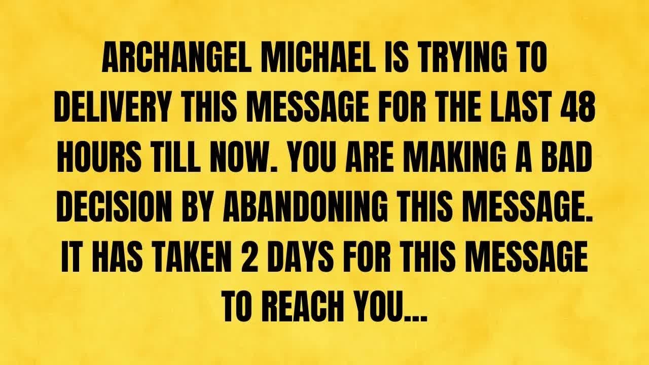 🔴 ARCHANGEL MICHAEL IS TRYING TO