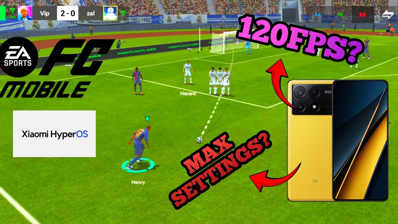 FC MOBILE ! Gameplay POCO X6 PRO5G 2025 HyperOS 2.0.3.0