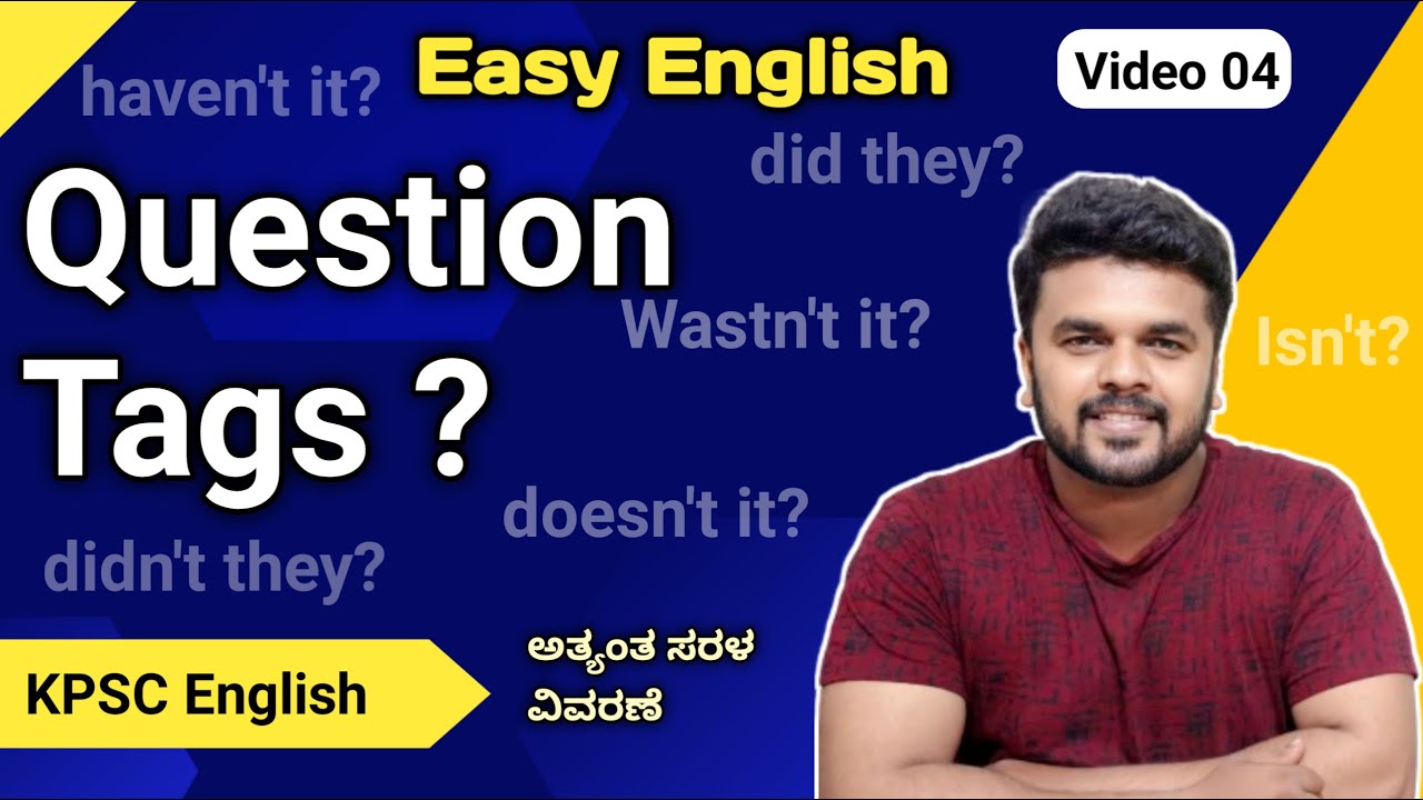 Question Tags ? -  PDO / KPSC | PDO English 35 Marks | RG CLASSES