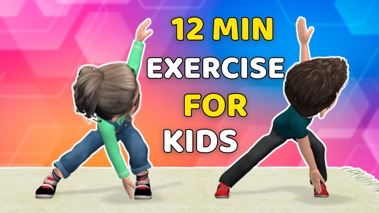 12 Min Exercise For Kids - Get Active At Home!