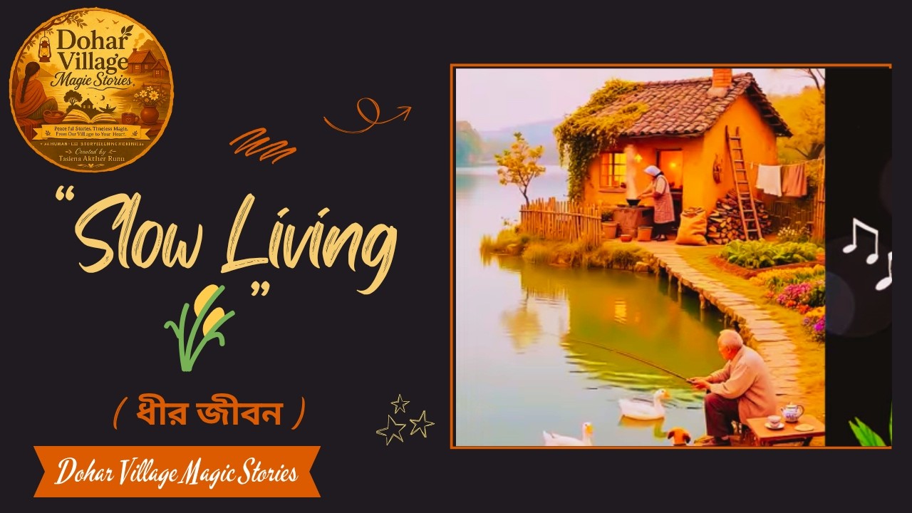Where the River Smiles at Home | Peaceful Village Life Song | Dohar Village Magic Stories
