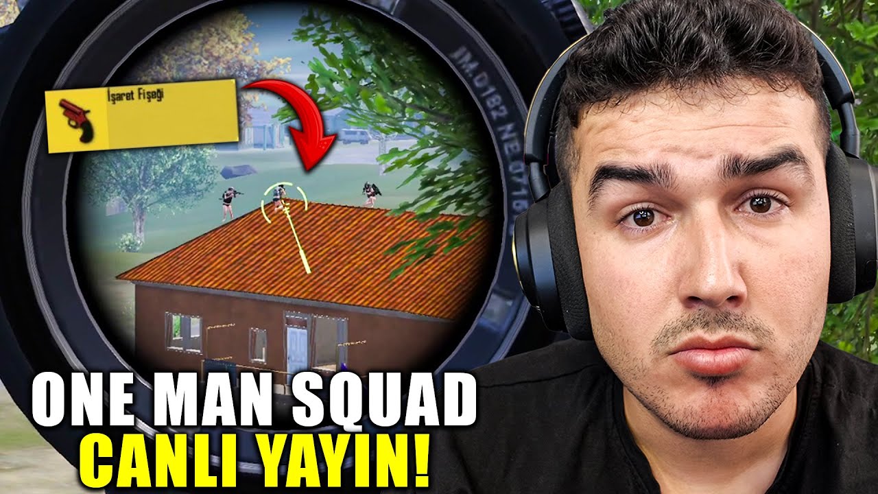ONE MAN SQUAD VİDEOSU ÇEKİYORUM! PUBG MOBILE CANLI