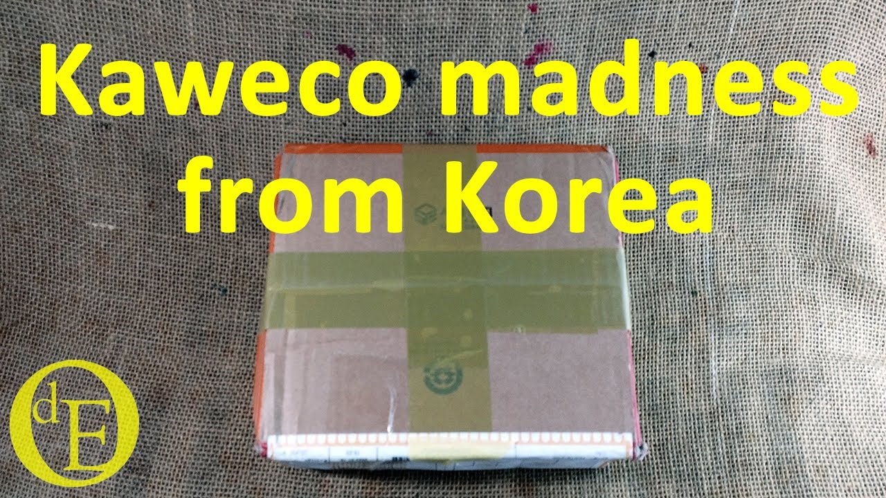 Pens in a box from Korea - really hard to find Kaweco Sport