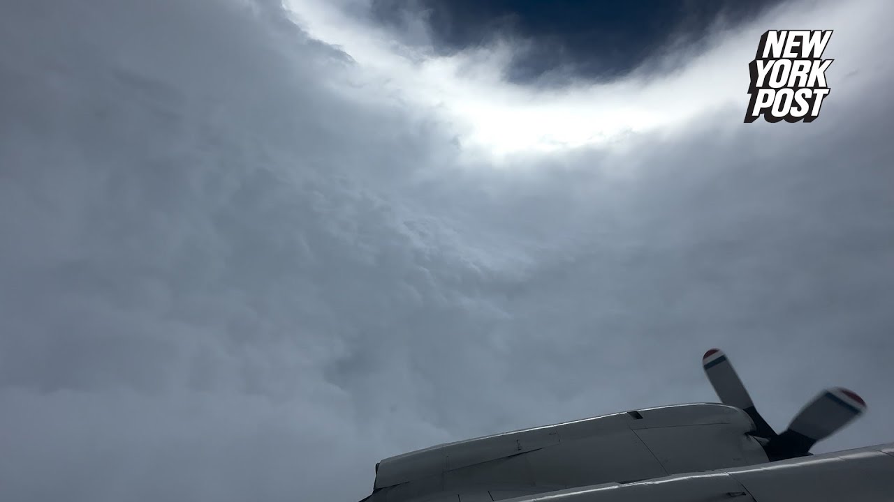 Video shows stunning look inside eye of Hurricane Milton
