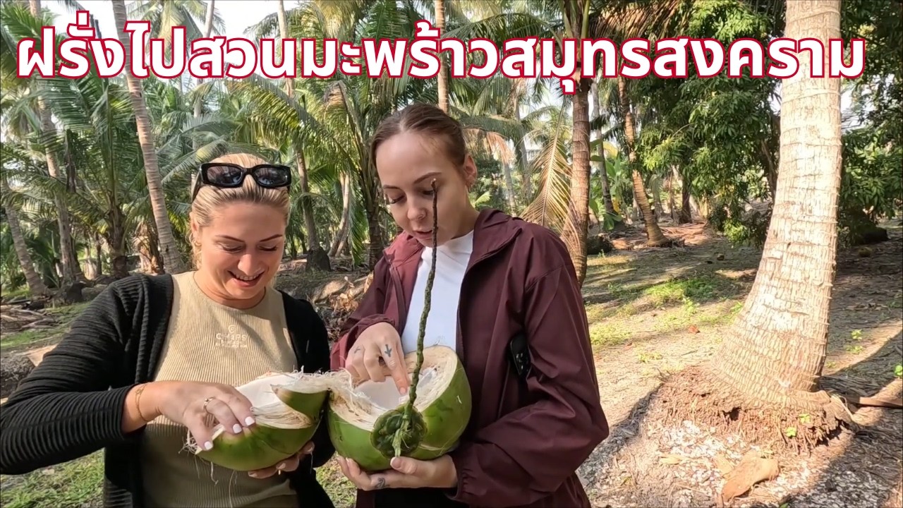 ฝรั่งไปสวนมะพร้าวสมุทรสงคราม🇹🇭