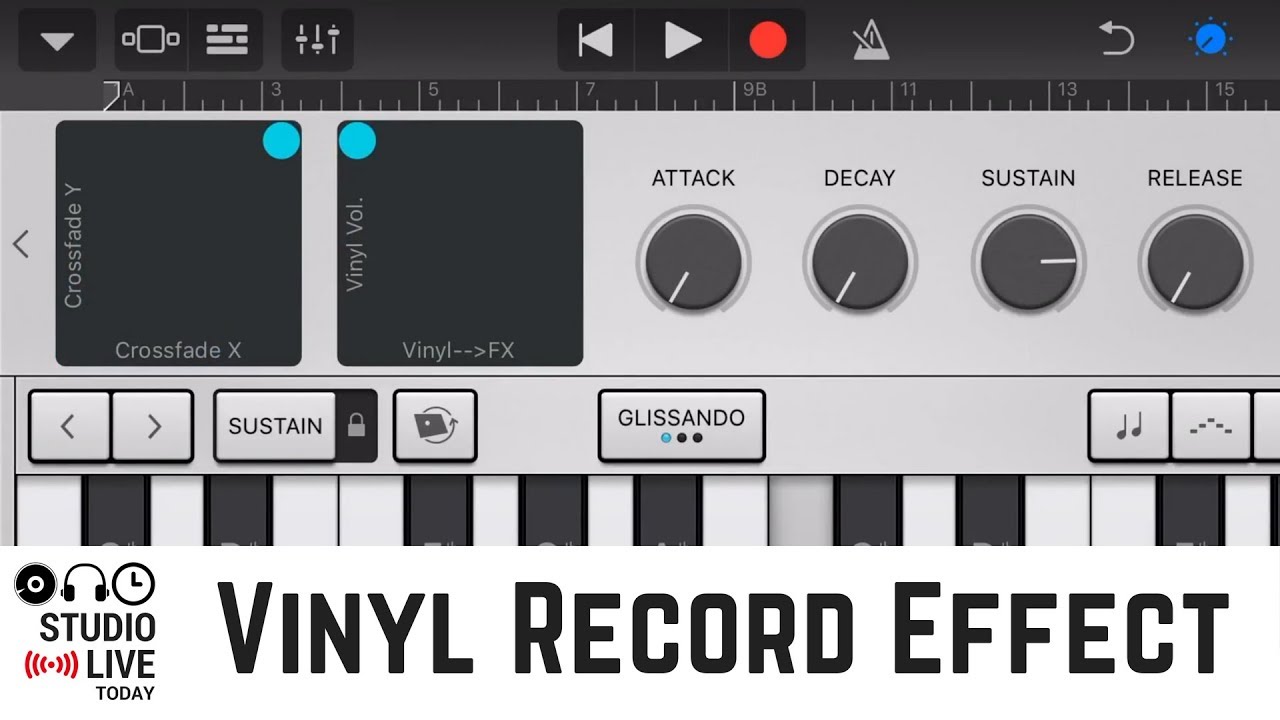 Vinyl Record Effect in GarageBand iOS (iPhone/iPad)