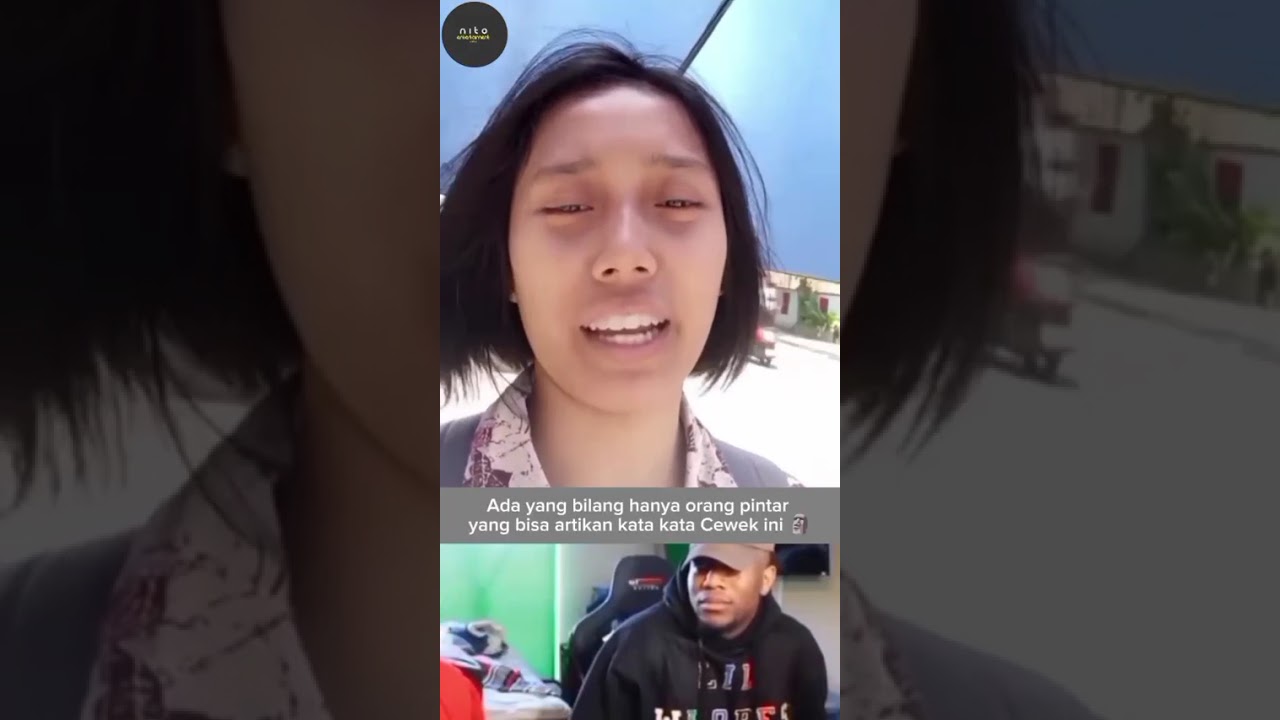 Ada yang bilang hanya orang pintar yang bisa artikan kata kata Dari cewek ini 🗿 #shorts #fyp #viral