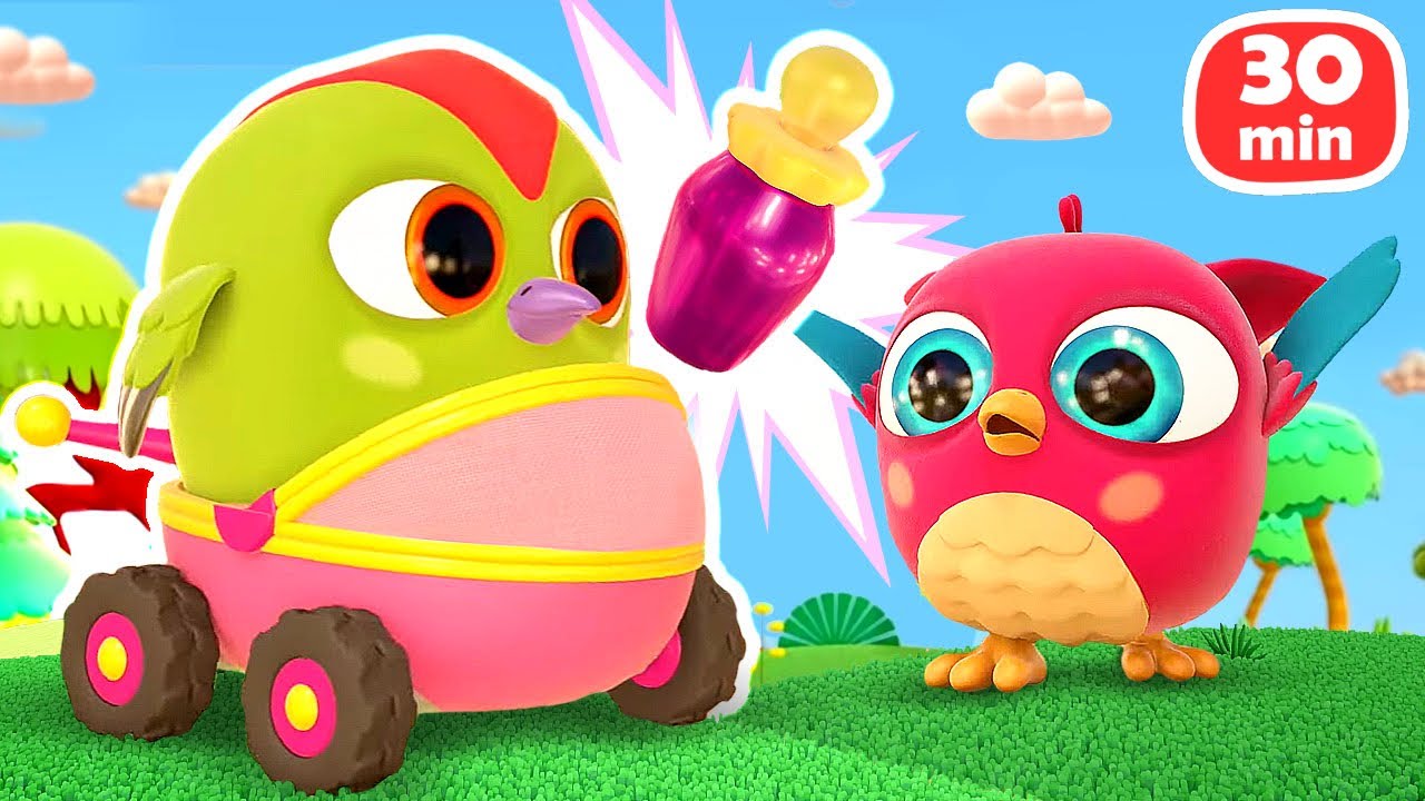 A toy baby penguin is hungry! Hop Hop and Peck Peck look after the little penguin & play with toys.
