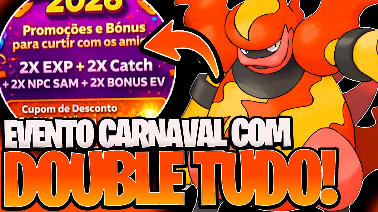 ESSE CARNAVAL TA PEGANDO FOGO!🔥😎 UM NEWBA NO PBR #86 POKEMON BR MOBILE E PC 2026