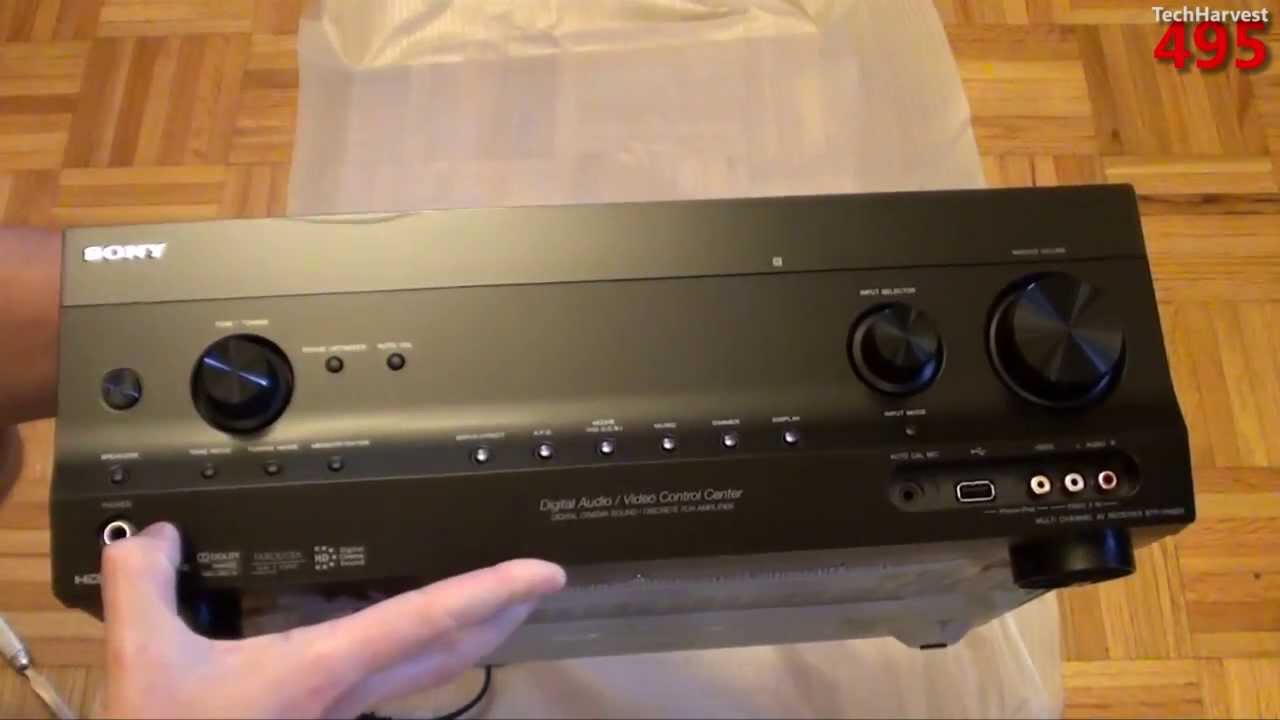 Распаковка 7.2-канального AV-ресивера Sony: STR-DH820
